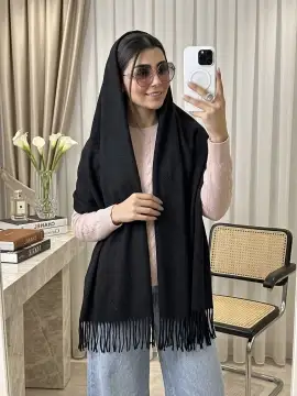 شال مشکی موهر داغی مارک وارداتی — تصویر ۱
