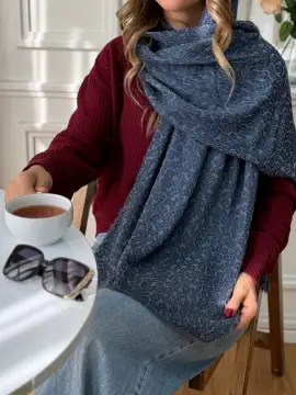 شال پاییزه دولایه وارداتی — تصویر ۴