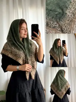 روسری نخی پاییزه دست دوز — تصویر ۶