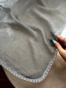 روسری نخی پولکی وارداتی — تصویر ۵