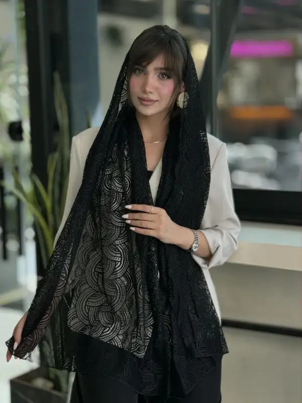 شال گیپور نگینی مجلسی اورجینال وارداتی