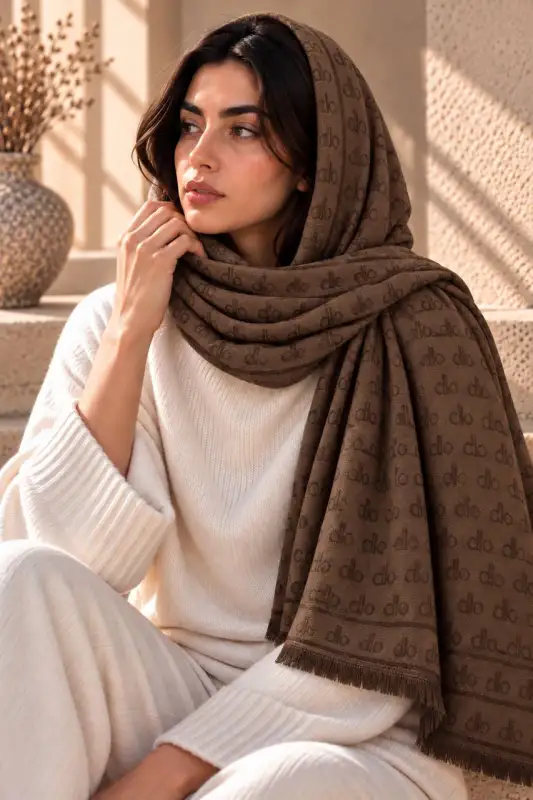 شال موهر حوله ای مارک