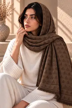 شال موهر حوله ای مارک