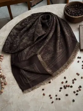 روسری کشمیر لمه دار چهار رنگ — تصویر ۳