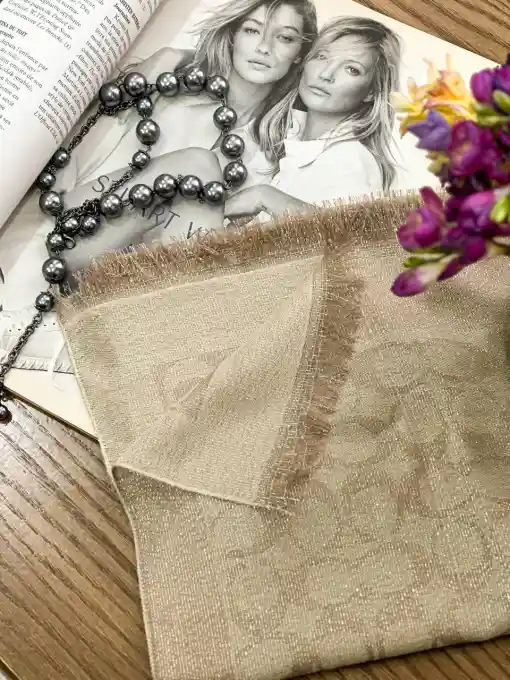 شال پاییزه لمه دار طرح کوچ