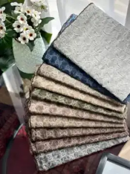 روسری پفکی پارچه حریرتویل دور ملیله دوزی وارداتی