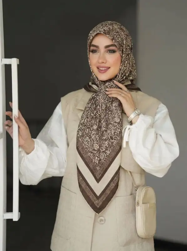 روسری نخی پاییزه — مدل ۴۸۶
