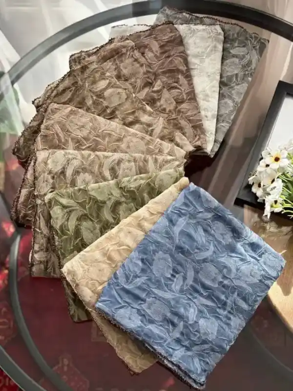 روسری پفکی پارچه حریرتویل وارداتی
