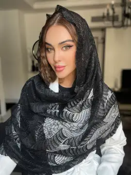 شال گیپور نگینی مجلسی اورجینال وارداتی — مدل ۷۲۳ — تصویر ۲
