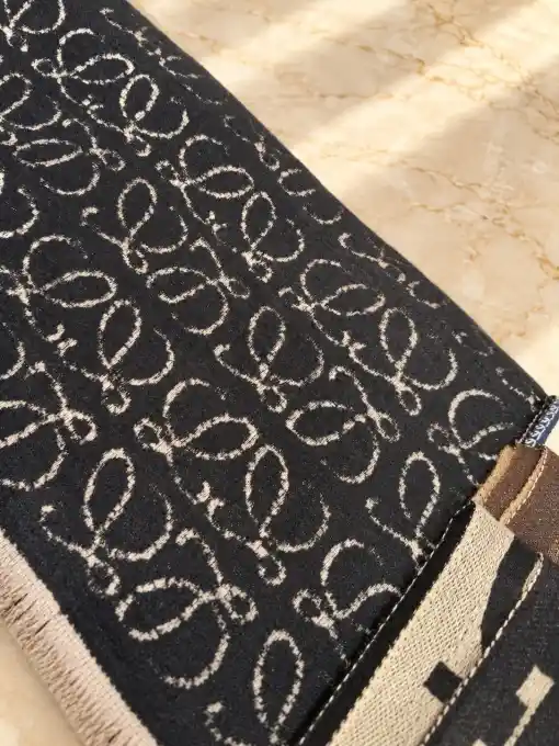 شال پک مشکی حوله ای