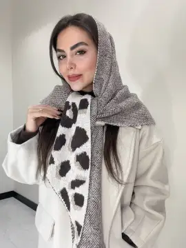 روسری سه گوش و رودوشی پلنگی — تصویر ۸