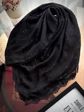 روسری نخی پولکی دور دانتل وارداتی — مدل ۶۹۴ — تصویر ۴