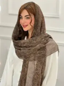 شال حریر ابریشم ایتالیایی ابروبادی