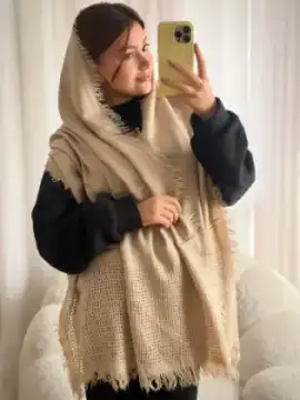 شال وول دستک حصیری اورجینال — تصویر ۶