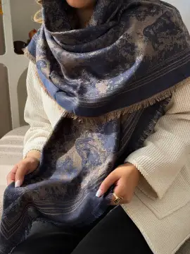 روسری کشمیر لمه دار چهار رنگ — تصویر ۲