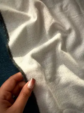 شال موهر ساده لبه خطی — تصویر ۲