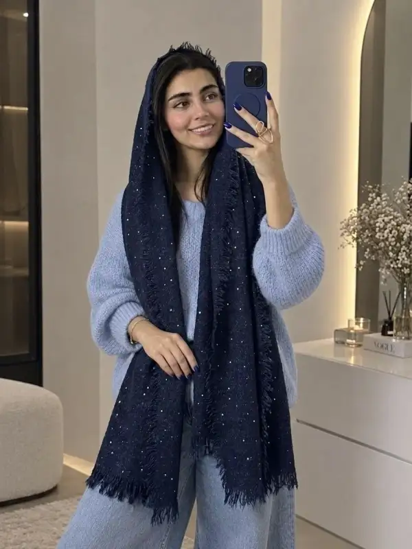 شال حوله ای پولکی وارداتی