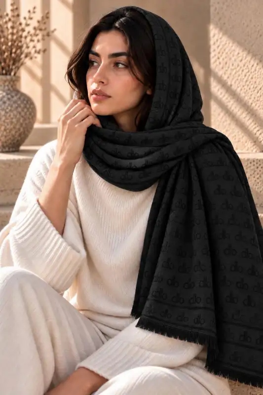 شال موهر حوله ای مارک