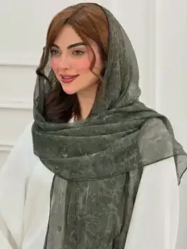 شال حریر ابریشم ایتالیایی ابروبادی — تصویر ۷