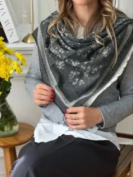 روسری موهر شکوفه دیور وارداتی — تصویر ۲