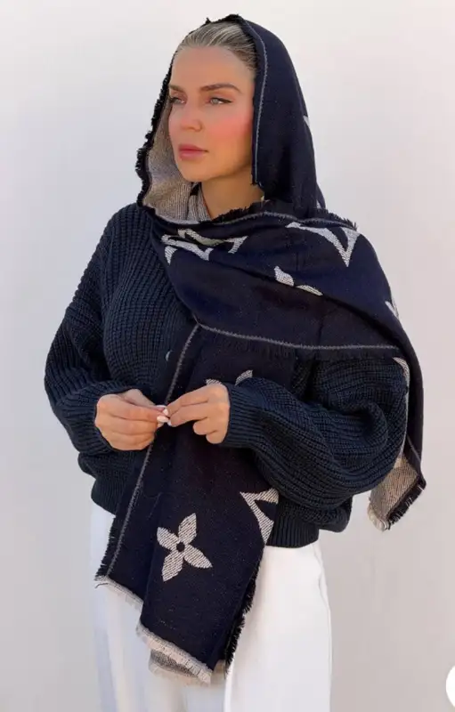 شال موهر دو رو — مدل ۶۳۶