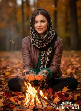 شال موهر دو رو جذاب — تصویر ۷