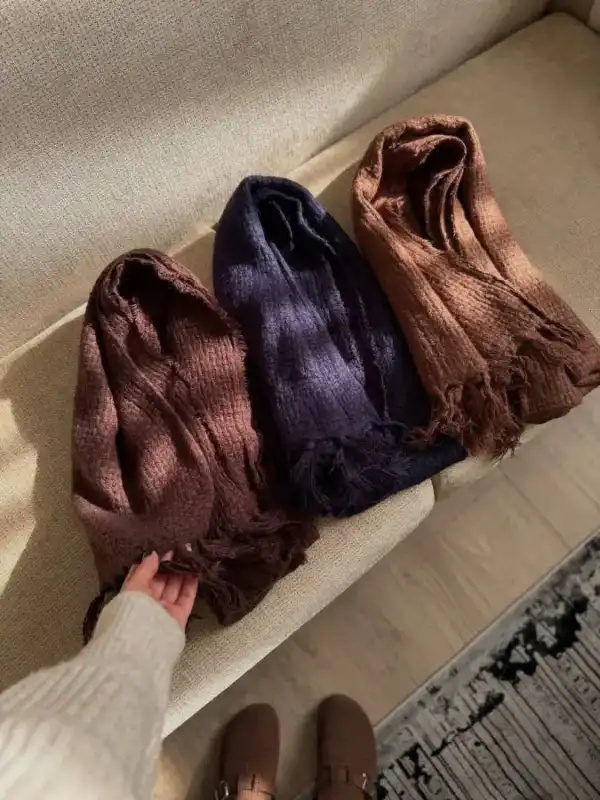 شال قلاب بافی موهر