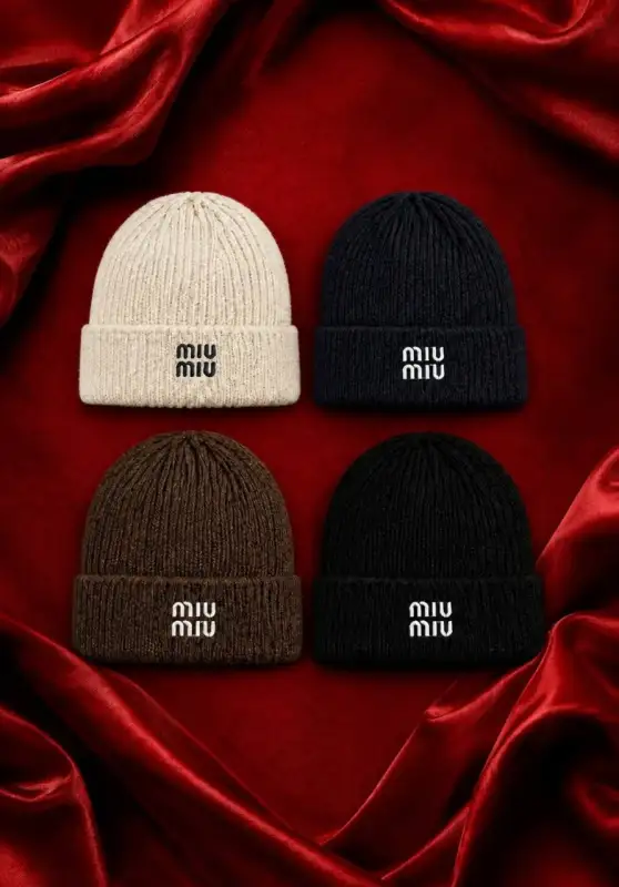 کلاه بافت طرح Miu miu