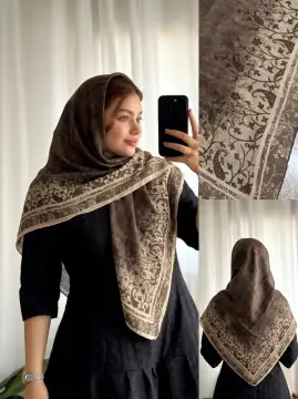 روسری نخی پاییزه دست دوز — تصویر ۴