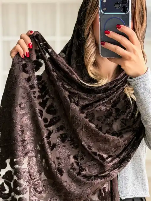 شال مخمل پلنگی — مدل ۱۱۲۸