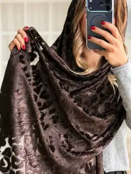 شال مخمل پلنگی — مدل ۱۱۲۸ — تصویر ۱
