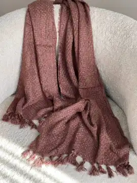 شال قلاب بافی تمام منگوله — تصویر ۵