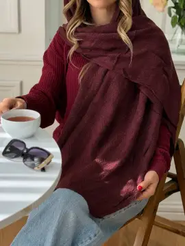 شال ساده موهر پاییزی — مدل ۱۱۳۳ — تصویر ۲