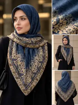 روسری نخی پاییزه دست دوز — تصویر ۲