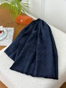 شال کشمیر موهر میکس سرمه ای — تصویر ۴