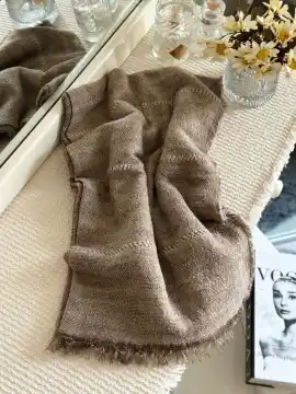 شال کنفی حوله ای پولکی وارداتی — تصویر ۳