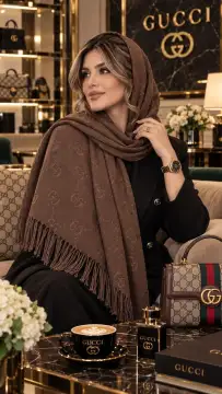 شال موهر طرح دار — تصویر ۴