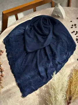 روسری خامه دوزی کشمیر وول وارداتی قواره ۱۴۰ — تصویر ۳