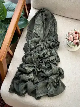 شال مجلسی سنگشور تمام گلدوزی وارداتی — تصویر ۴