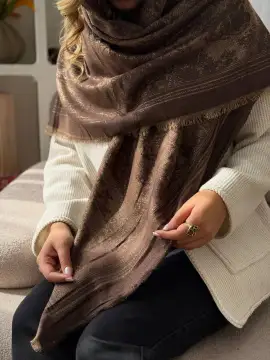 روسری کشمیر لمه دار چهار رنگ — تصویر ۱