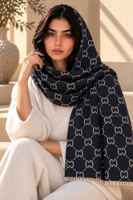 شال موهر حوله ای مارک