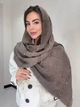 شال پاییزه پولکی