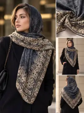 روسری نخی پاییزه دست دوز — تصویر ۵