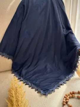 روسری خامه دوزی پاپیون کشمیر وول قواره ۱۴۰ — تصویر ۵