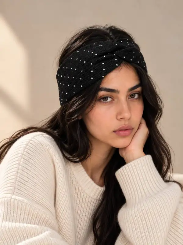 هدبند نگین دار