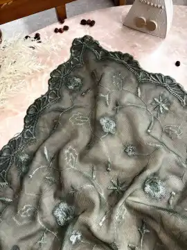روسری خامه دوزی کبریتی قواره ۱۴۰ — تصویر ۷