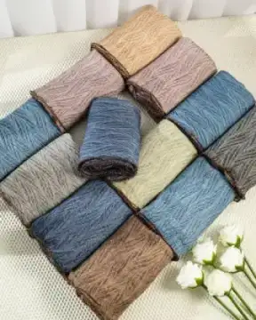 روسری پفکی پارچه حریرتویل وارداتی