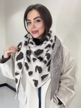 روسری سه گوش و رودوشی پلنگی — تصویر ۶