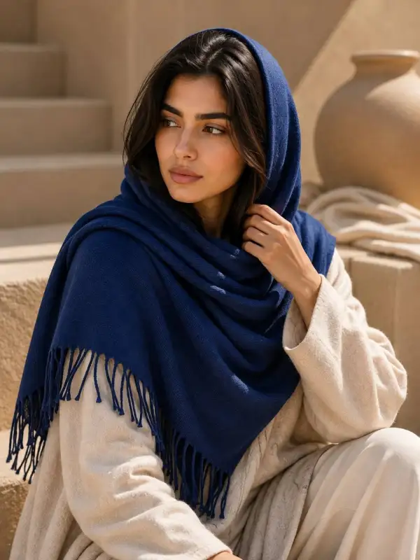 شال موهر حوله ای