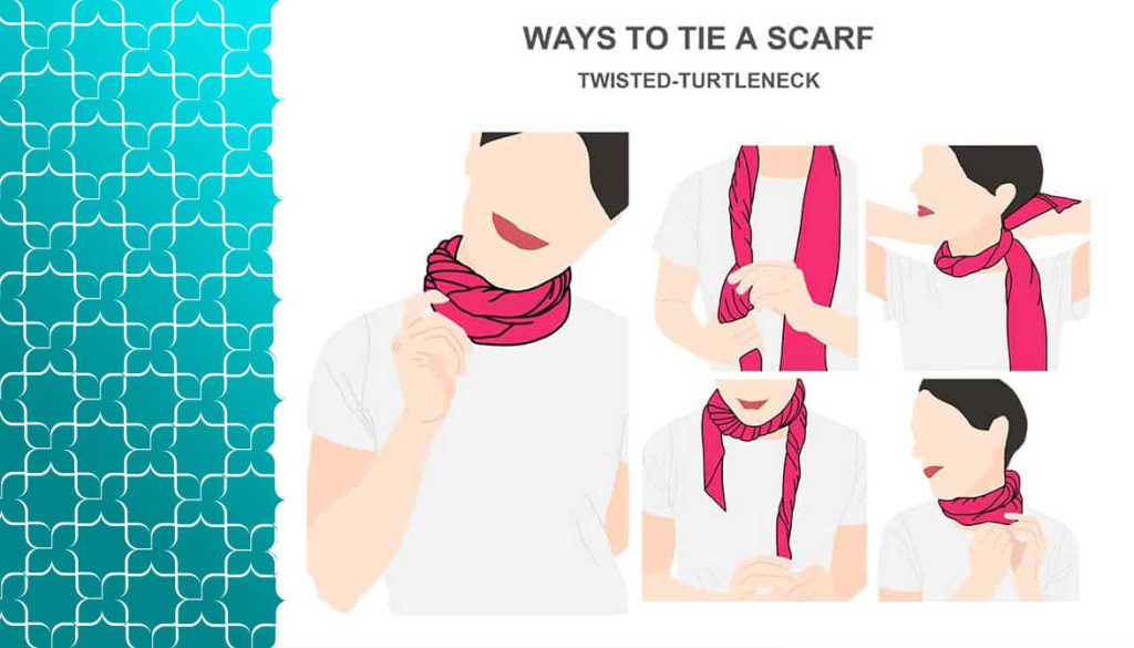 انواع روش های بستن روسری